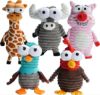 Picture of Nocciola Zoo Series with Strange Squeaky 5 Different Funny Sounds Dog Plush Toy
