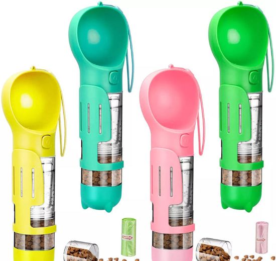 Picture of Durable 3 in 1 Water Bottle for Dogs Portable Eco-friendly Easy to Clean Pet Bowls