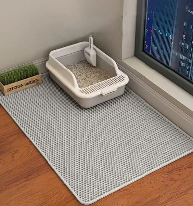 Picture of 60CMX90CM Cat Litter Mat Waterproof Double Layer Pet Litter Box Mat Pet Toilet Cat Mat Nonslip Sand Cat Washable Mat Pet Clean
