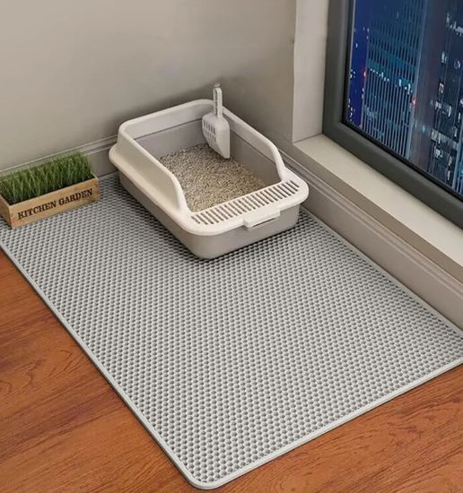 Picture of 60CMX90CM Cat Litter Mat Waterproof Double Layer Pet Litter Box Mat Pet Toilet Cat Mat Nonslip Sand Cat Washable Mat Pet Clean