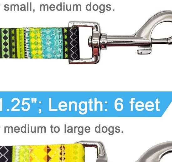 Picture of Custom LOGO Pet Leash Cheap Price Harnesses Polyester Webbing Length Adjustable Pet Leash